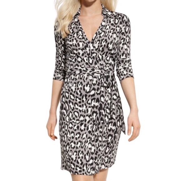 Diane Von Furstenberg Leopard wrap Dress - Picture 1 of 6